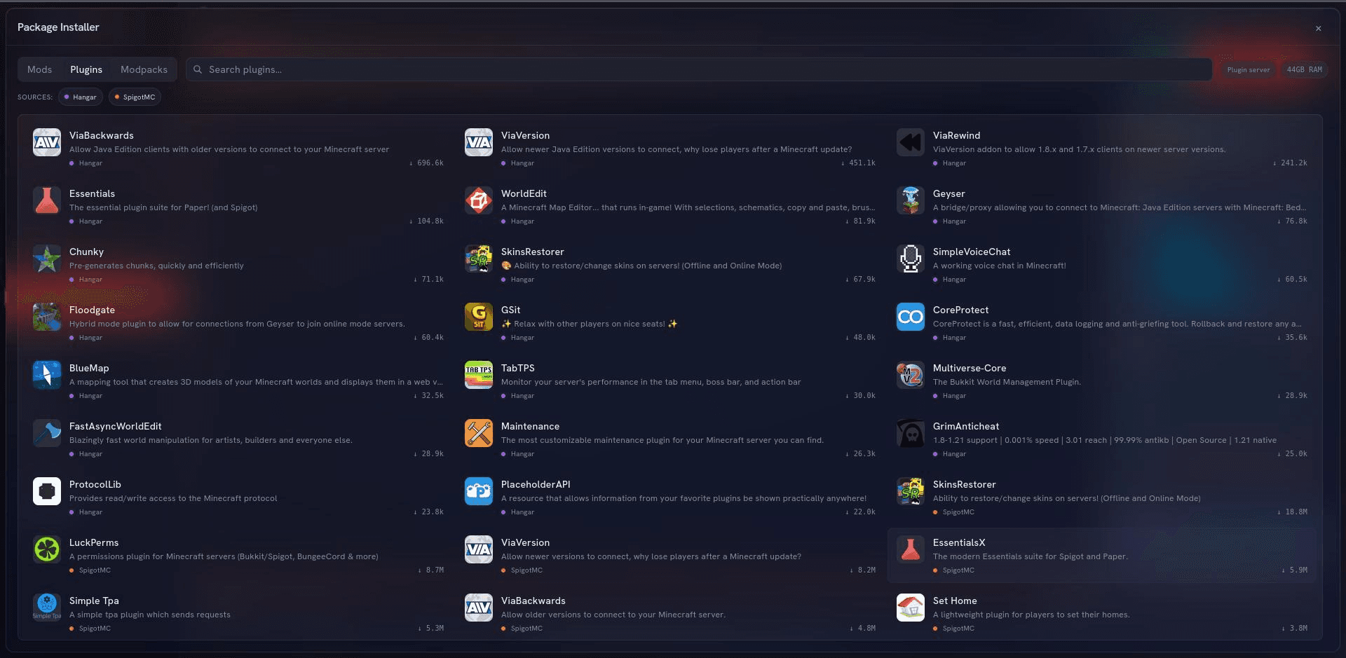 Plugin & Modpack Installer